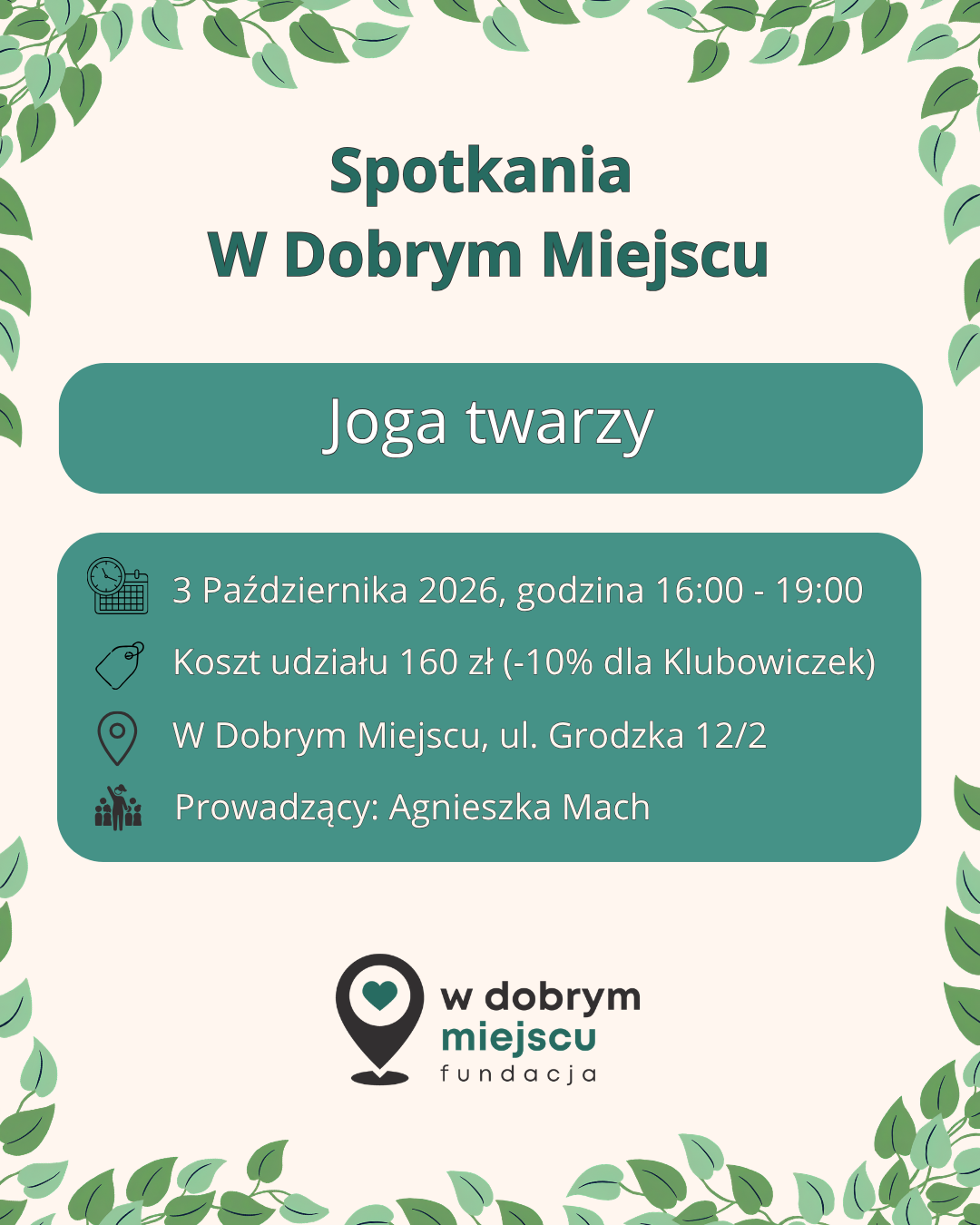 Wydarzenia 🌿Joga twarzy + kinesiotaping estetyczny
